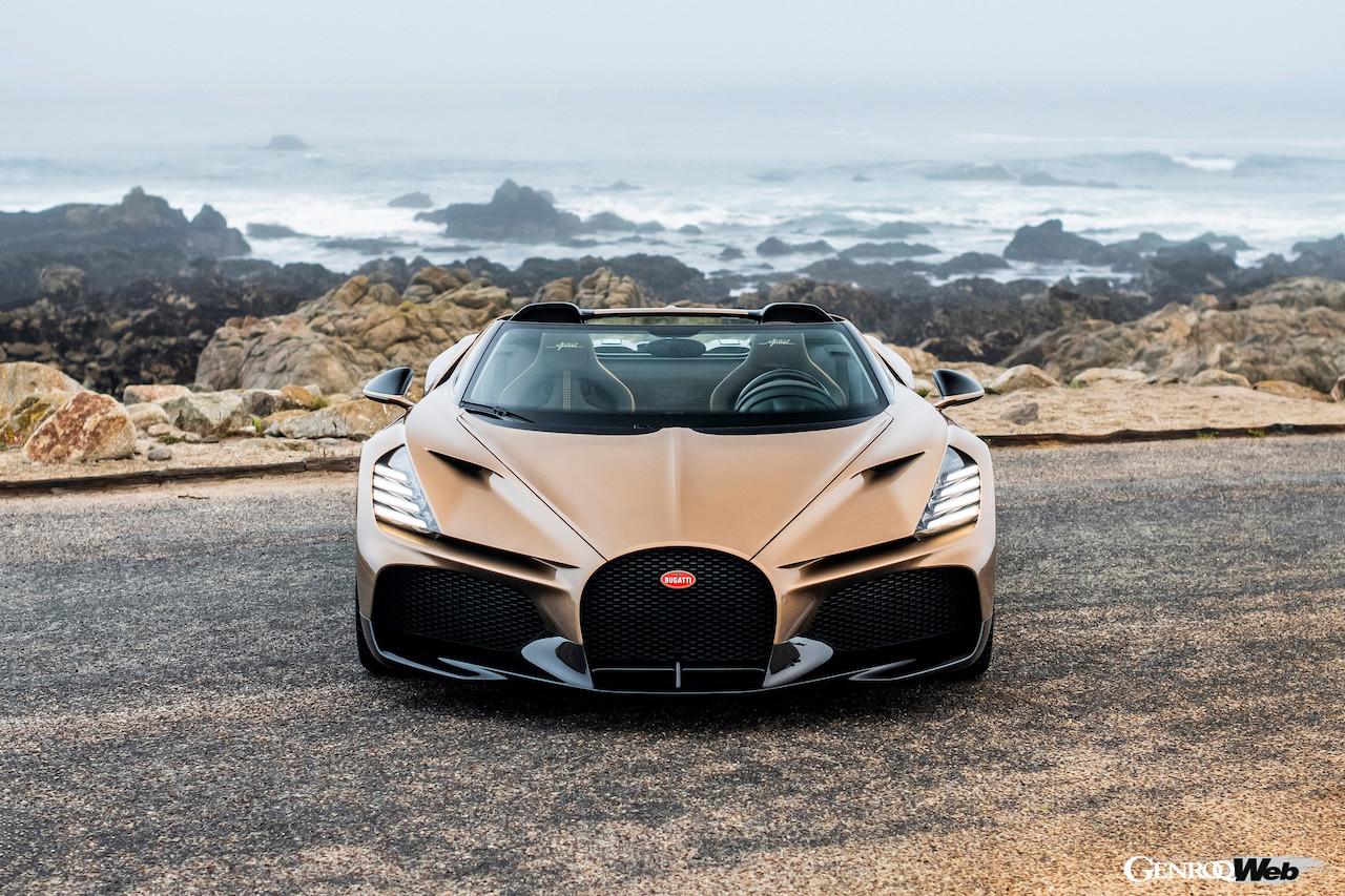 「ブガッティ W16 ミストラル」のエクステリア。