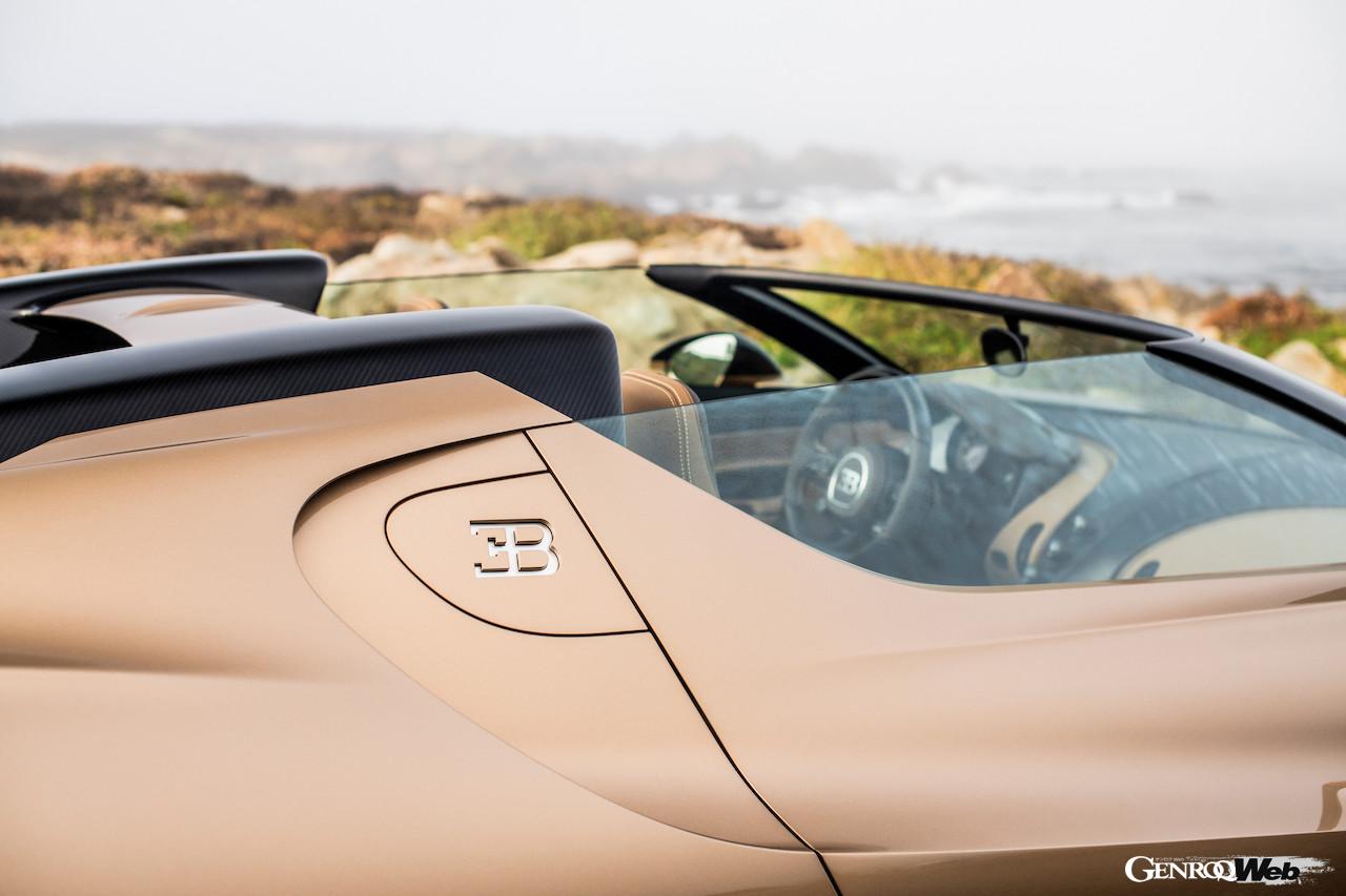 「ブガッティ W16 ミストラル」のエクステリア。