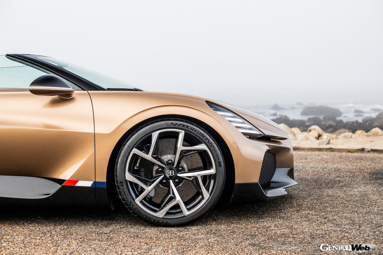 「ブガッティ W16 ミストラル」のエクステリア。