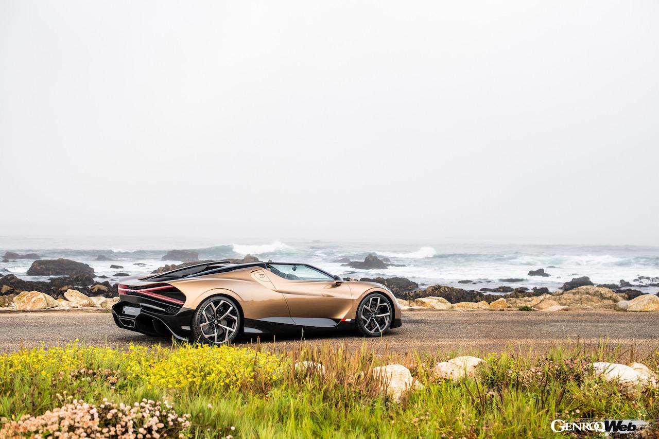 「ブガッティ W16 ミストラル」のエクステリア。