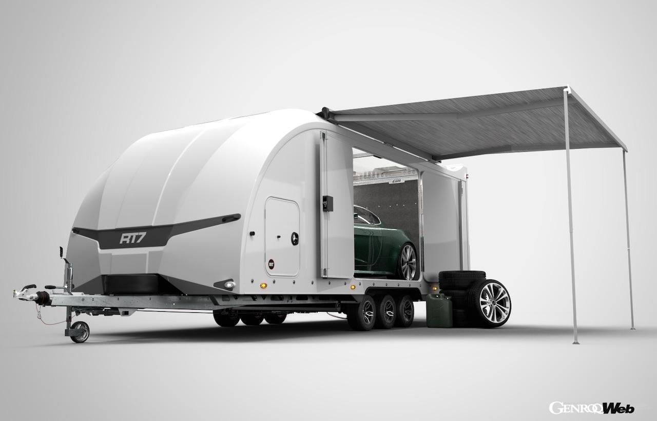 ブライアン・ジェームス・トレーラーが開発した、最新軽量密閉型トレーラー「レース トランスポーター7」。