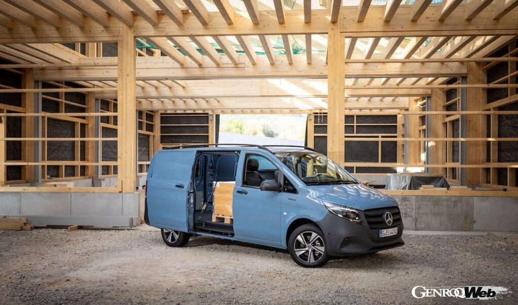 2024年1月から欧州での販売がスタートする「メルセデス・ベンツ eヴィト」改良新型。