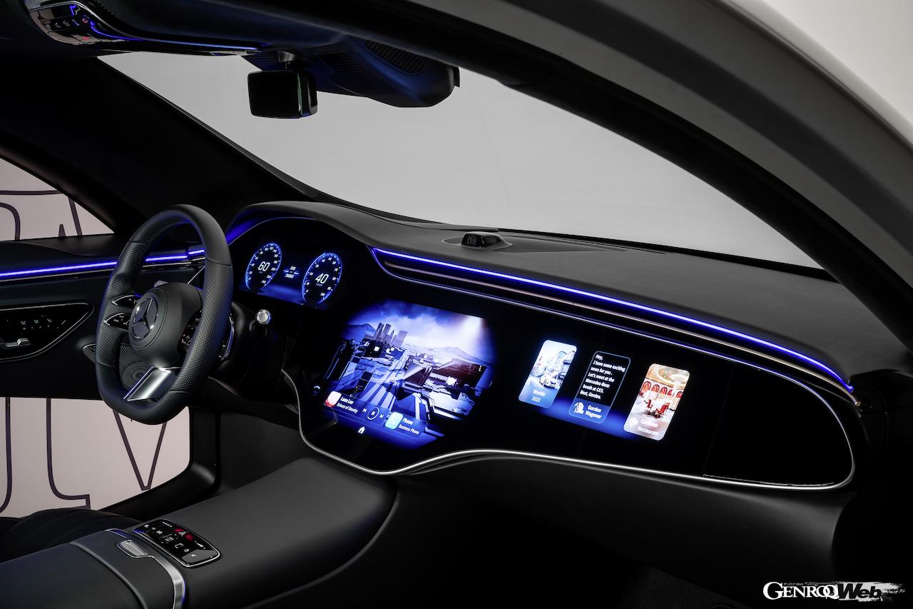 AIを搭載した「MB.OS」をベースに開発された「MBUXバーチャル・アシスタント」は、メルセデス史上最も人間に近い反応を実現したドライビングアシスタント・システムとなる。