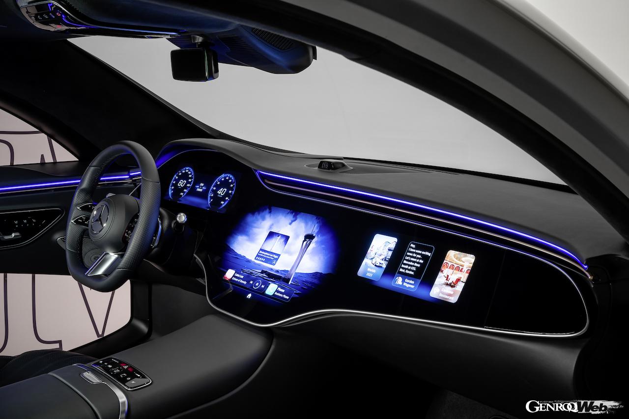 AIを搭載した「MB.OS」をベースに開発された「MBUXバーチャル・アシスタント」は、メルセデス史上最も人間に近い反応を実現したドライビングアシスタント・システムとなる。