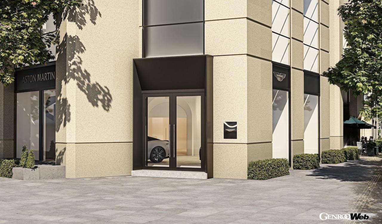 ラグジュアリーホテル「ザ・ペニンシュラ東京」内に、2024年春新規オープンする「Aston Martin Ginza」。