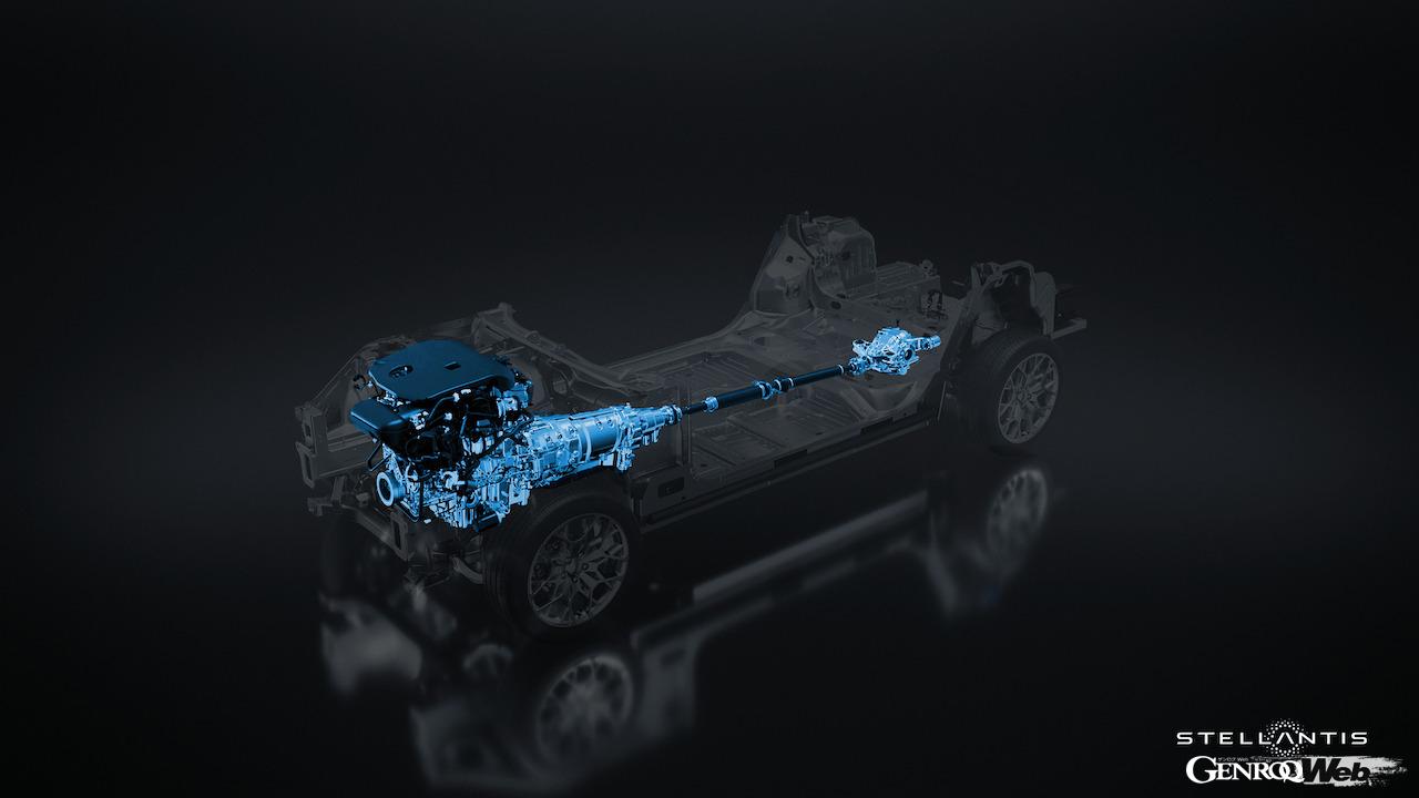 ステランティスが発表した、大型モデル用新型プラットフォーム「STLAラージ」。