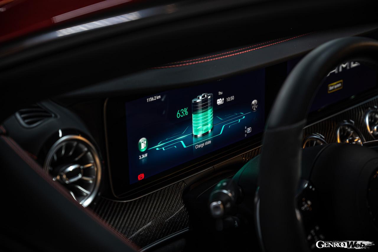 メルセデス AMG GT 4ドアクーペのハイパフォーマンス仕様「メルセデス AMG GT 63 S E PERFORMANCE」に搭載されるプラグインハイブリッド・パワートレイン。