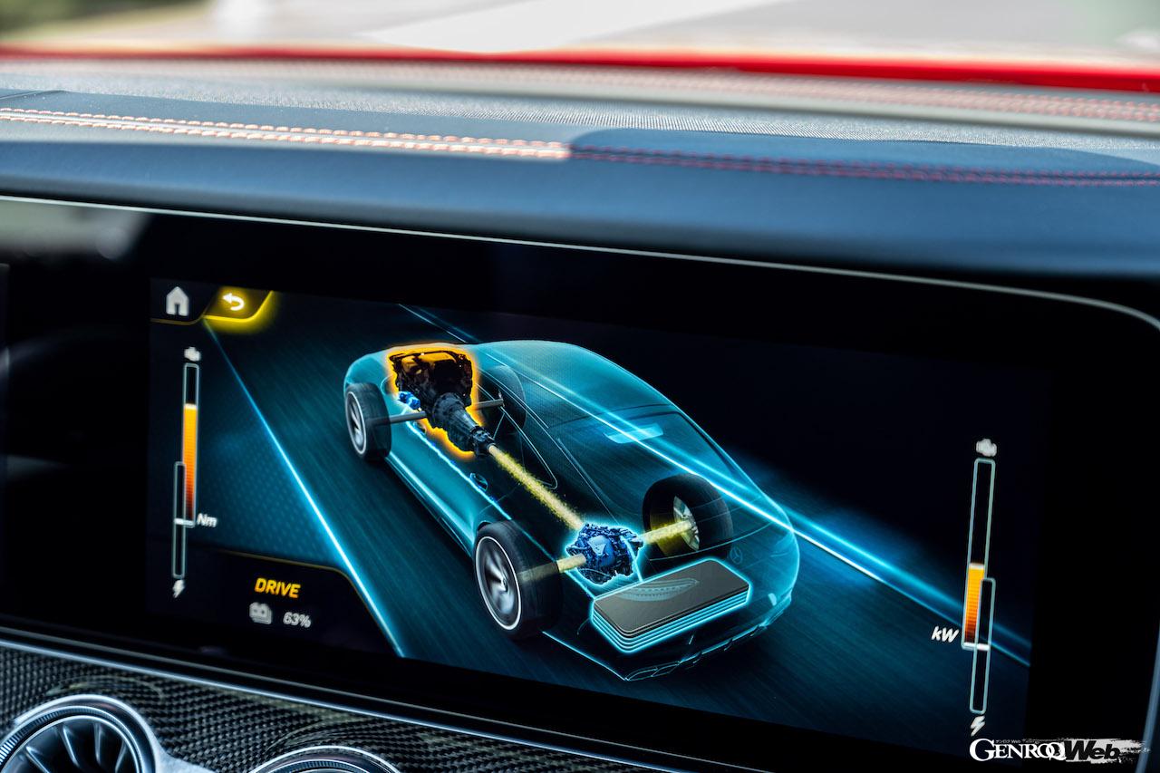 メルセデス AMG GT 4ドアクーペのハイパフォーマンス仕様「メルセデス AMG GT 63 S E PERFORMANCE」に搭載されるプラグインハイブリッド・パワートレイン。