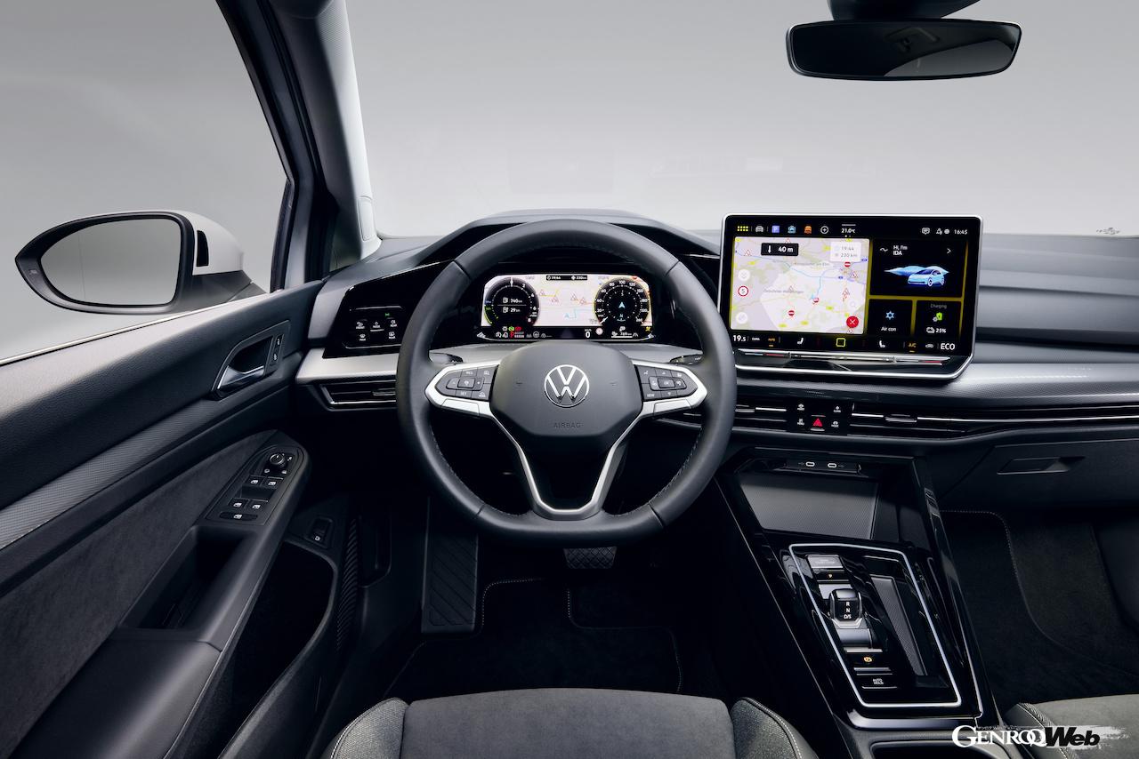 フェイスリフトが実施された、「フォルクスワーゲン ゴルフ eHybrid」のインテリア。