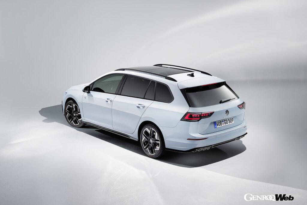 フェイスリフトが実施された、「フォルクスワーゲン ゴルフ ヴァリアント」のエクステリア。