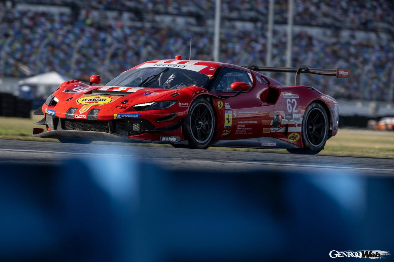 デイトナ24時間レースで733周を走り切った、リシ・コンペティツィオーネの296 GT3 62号車が優勝を飾った。