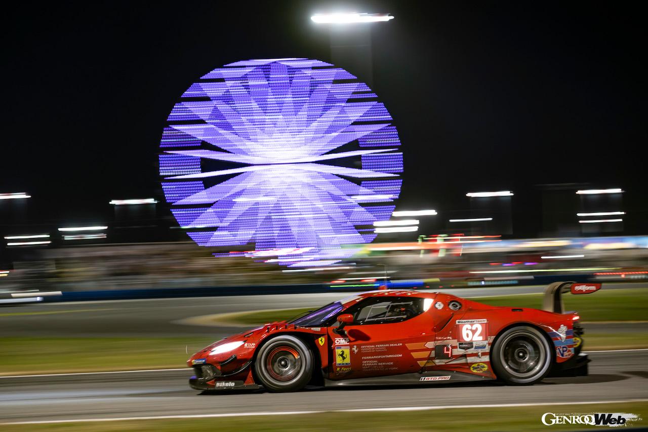 デイトナ24時間レースで733周を走り切った、リシ・コンペティツィオーネの296 GT3 62号車が優勝を飾った。