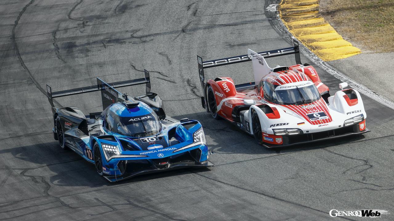 IMSAウェザーテック・スポーツカー選手権開幕戦「ロレックス・デイトナ24時間レース」を走行する、ポルシェ 963。