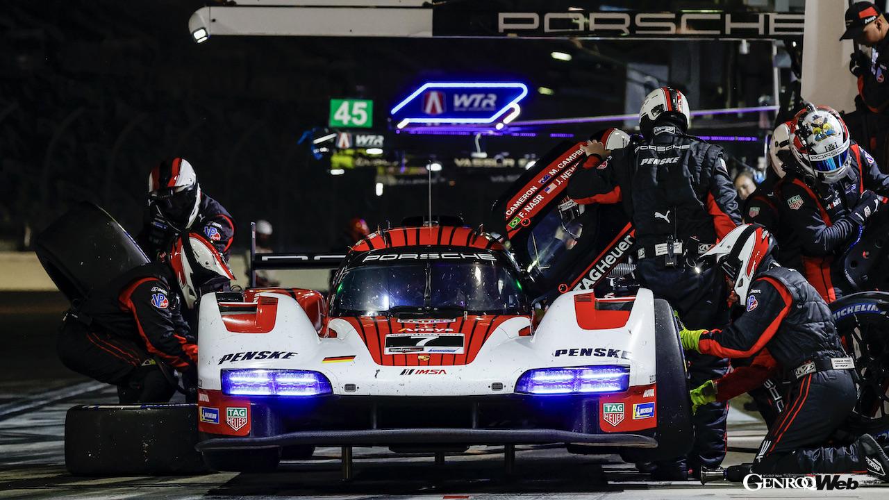 IMSAウェザーテック・スポーツカー選手権開幕戦「ロレックス・デイトナ24時間レース」を走行する、ポルシェ 963。