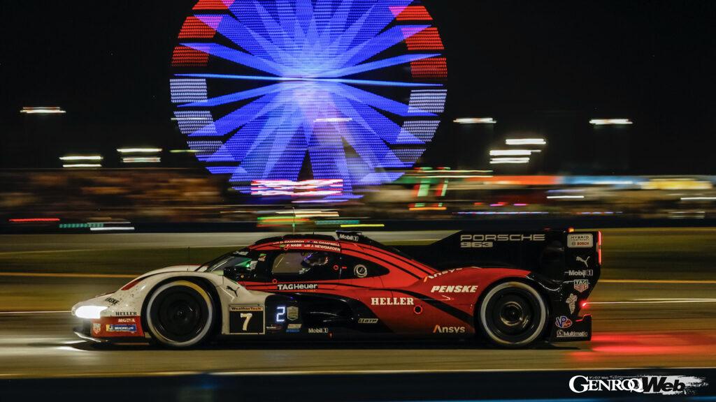 IMSAウェザーテック・スポーツカー選手権開幕戦「ロレックス・デイトナ24時間レース」を走行する、ポルシェ 963。