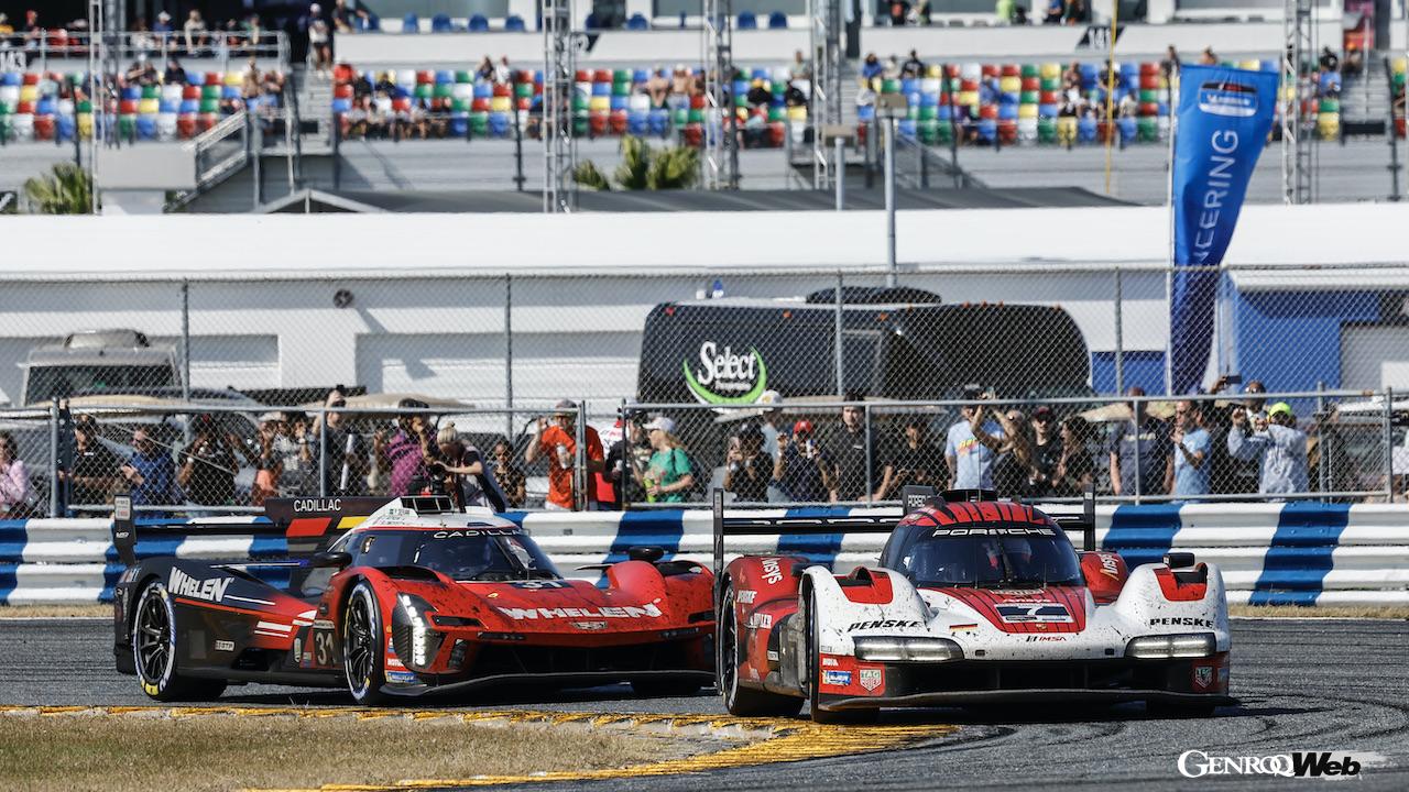 IMSAウェザーテック・スポーツカー選手権開幕戦「ロレックス・デイトナ24時間レース」を走行する、ポルシェ 963。