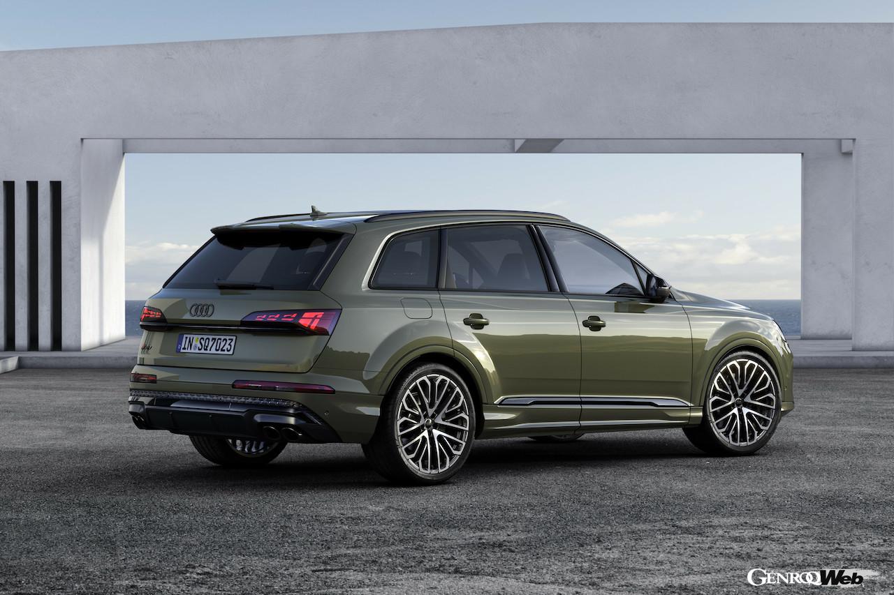2度目のフェイスリフトを実施した、「アウディ SQ7」改良新型のエクステリア。