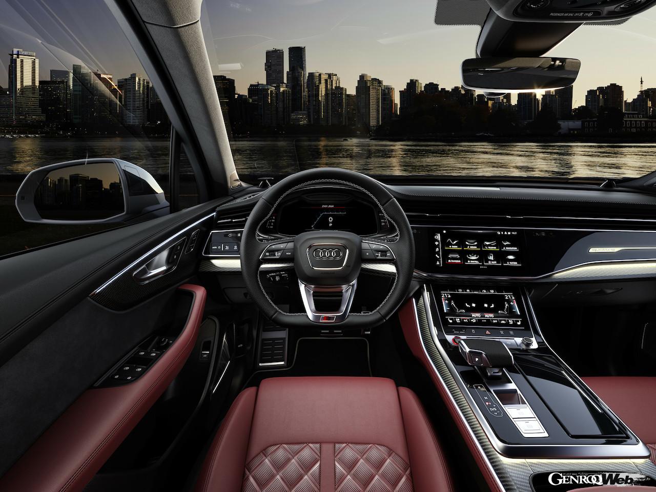 2度目のフェイスリフトを実施した、「アウディ SQ7」改良新型のインテリア。