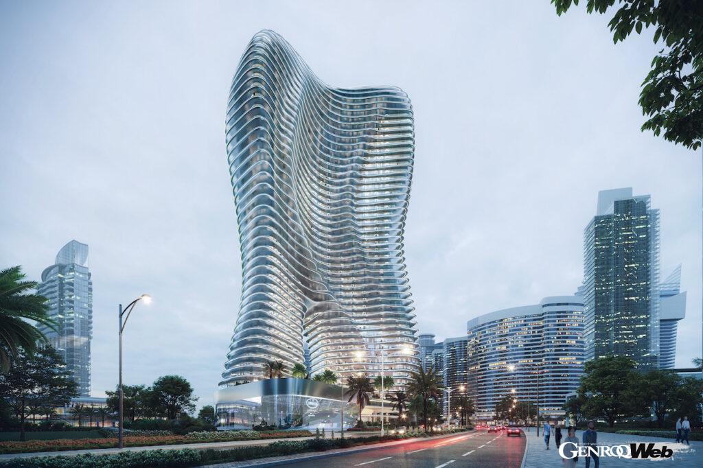 アラブ首長国連邦のドバイに建設される、最高レベルの居住空間を実現した「ブガッティ・レジデンス」。