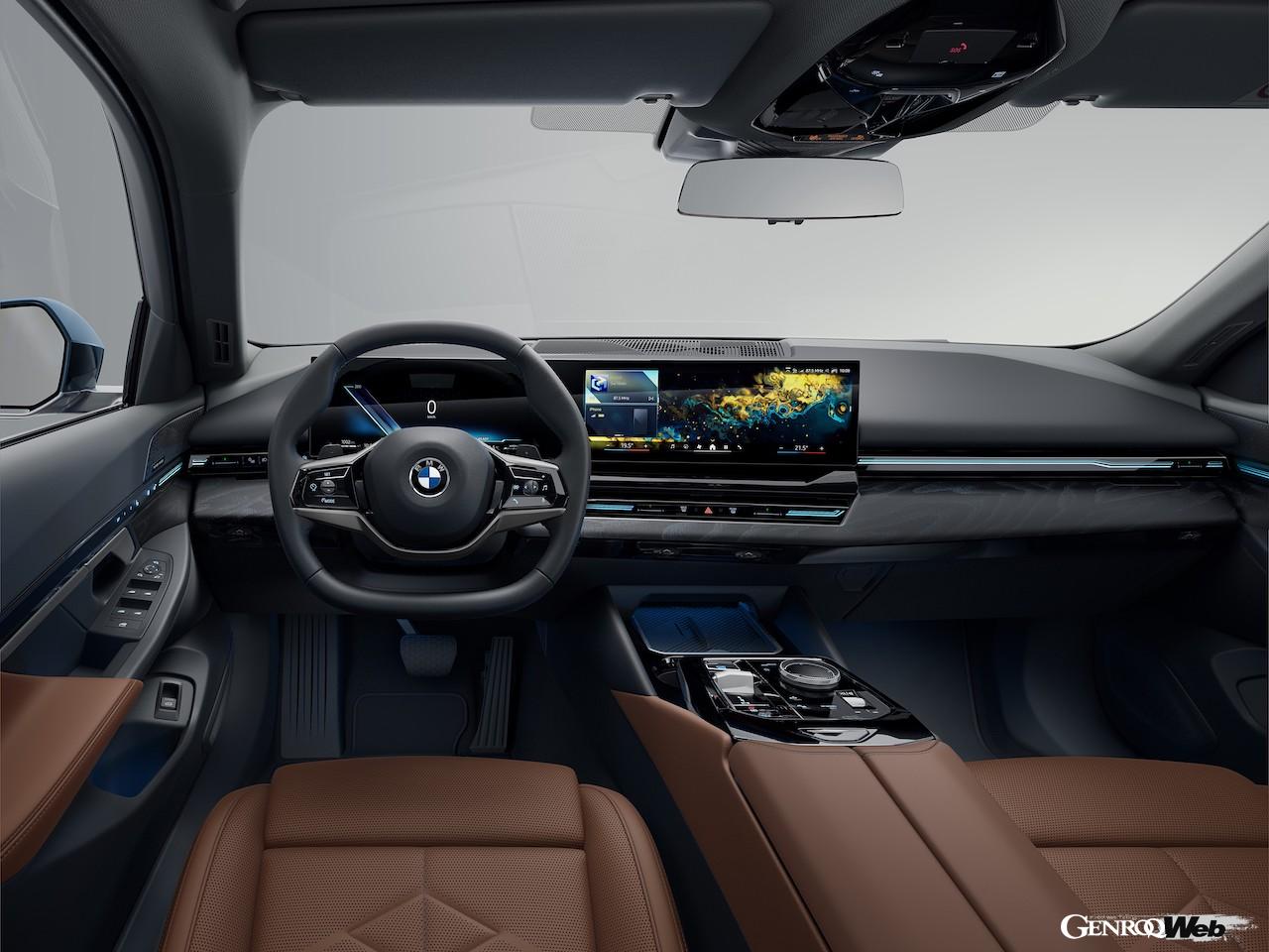 日本導入がスタートした「BMW 5シリーズ ツーリング」のインテリア。