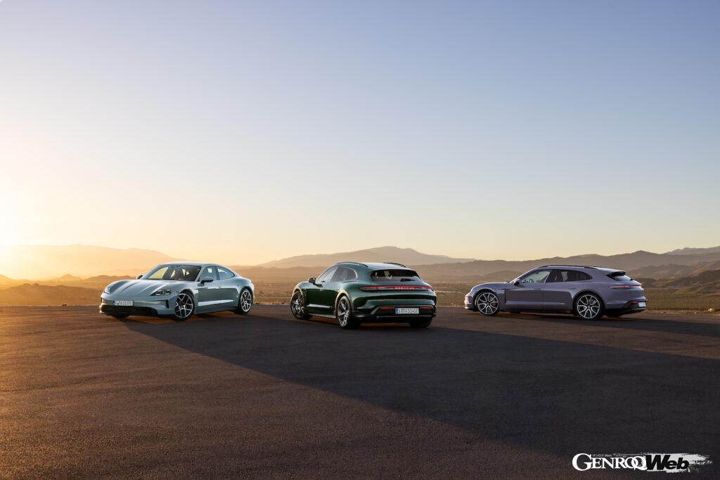 タイカン改良新型は、カモフラージュ偽装が施された状態で、世界各地を舞台に360万kmをテスト。大幅な性能アップを果たし、デビューを飾った。