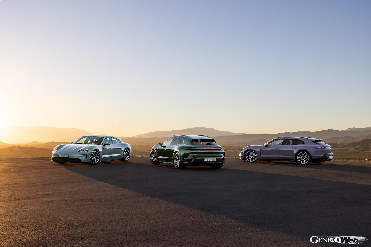 タイカン改良新型は、カモフラージュ偽装が施された状態で、世界各地を舞台に360万kmをテスト。大幅な性能アップを果たし、デビューを飾った。