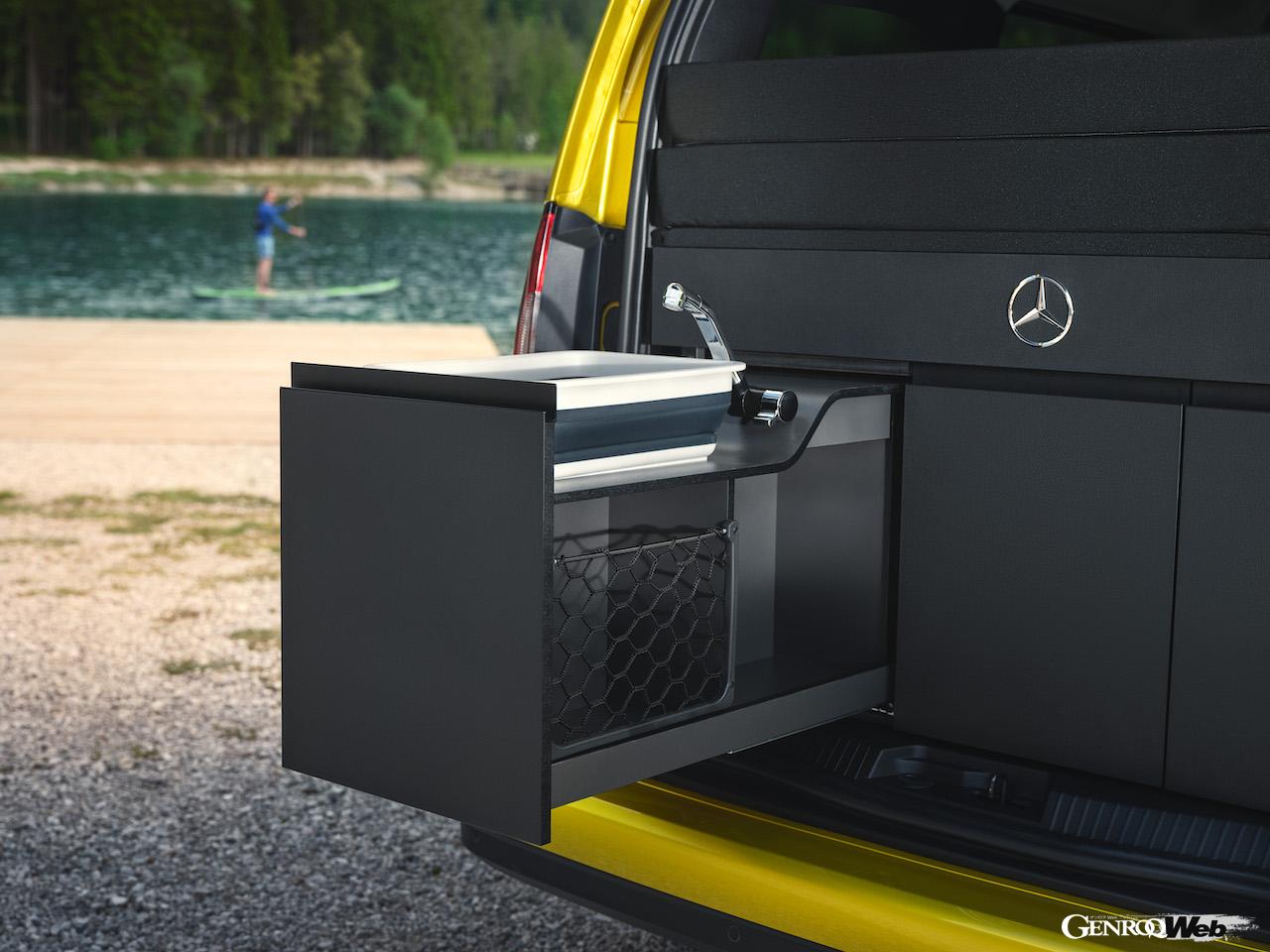 コンパクトながらも、充実の装備を誇る「マルコポーロ・モジュール」を搭載したメルセデス・ベンツ Tクラス 。