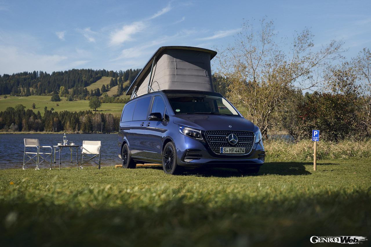 贅沢な装備を持つ最新キャンピングカー「メルセデス・ベンツ Vクラス マルコポーロ」。