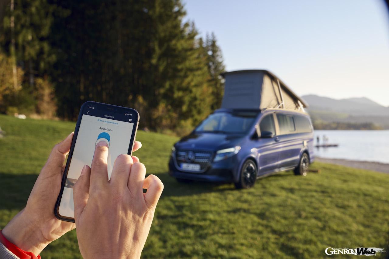 贅沢な装備を持つ最新キャンピングカー「メルセデス・ベンツ Vクラス マルコポーロ」。