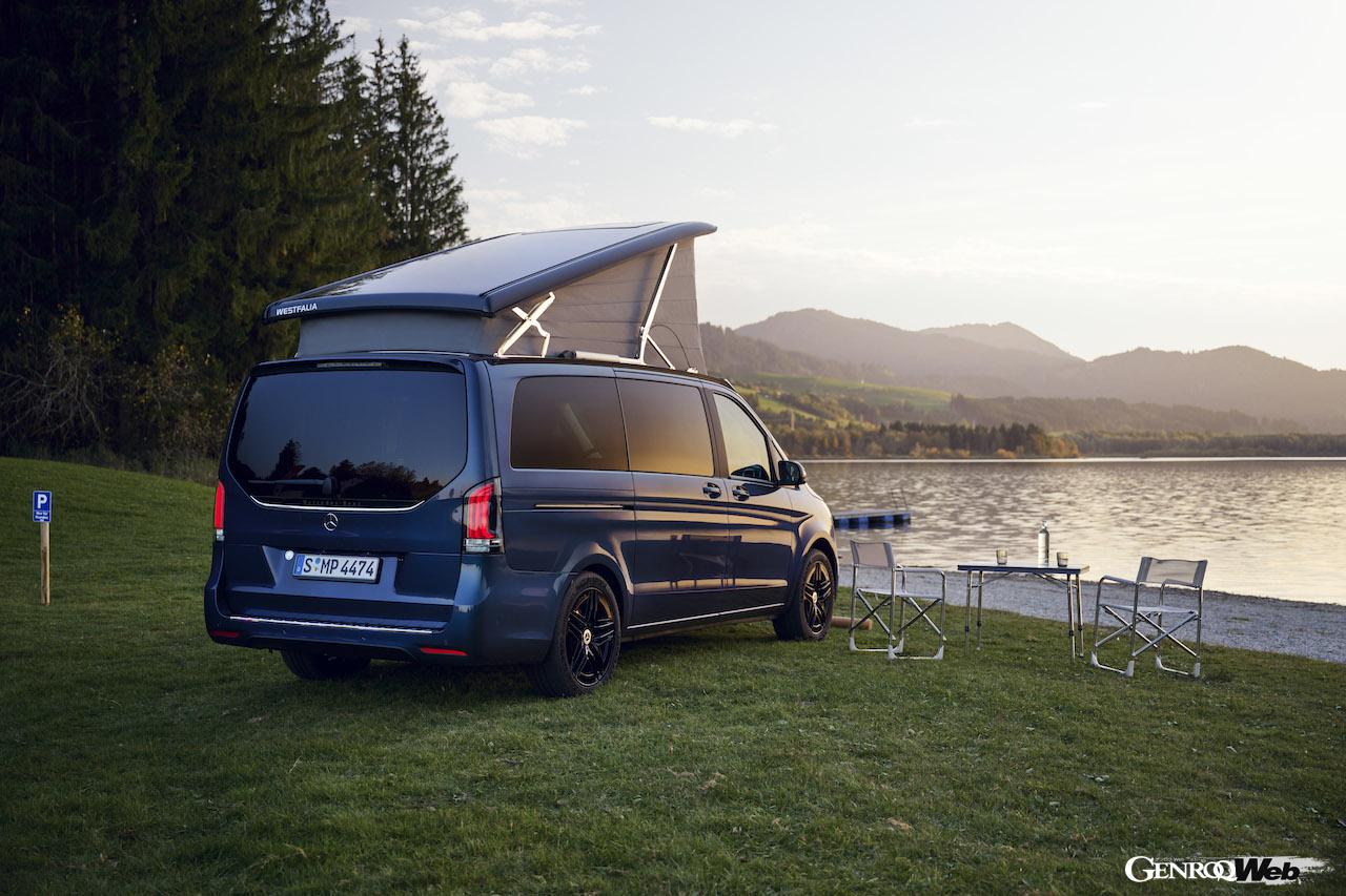 贅沢な装備を持つ最新キャンピングカー「メルセデス・ベンツ Vクラス マルコポーロ」。