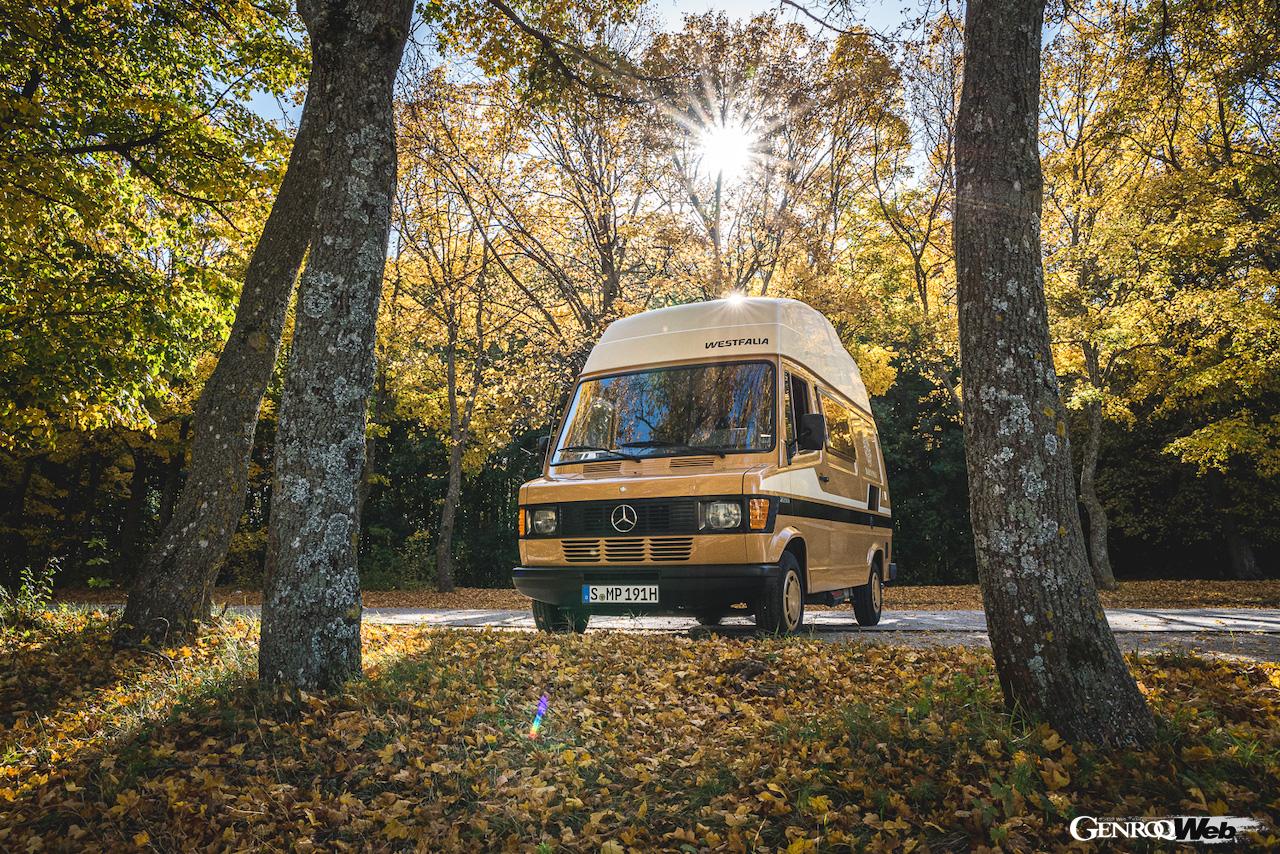 キュートなスタイルを持ち、本格的キャンピングカーとして1984年にデビューを飾った初代「メルセデス・ベンツ マルコポーロ」。