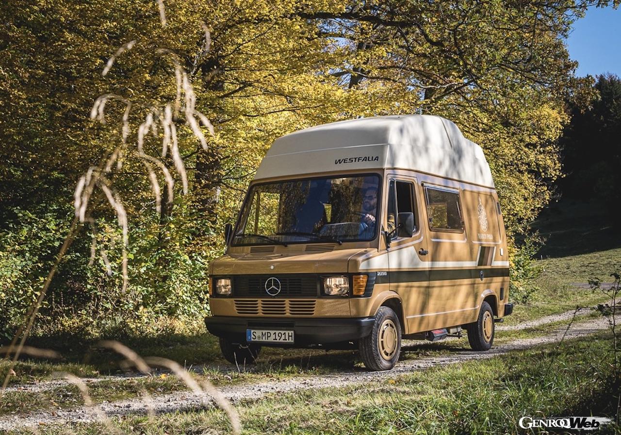 キュートなスタイルを持ち、本格的キャンピングカーとして1984年にデビューを飾った初代「メルセデス・ベンツ マルコポーロ」。