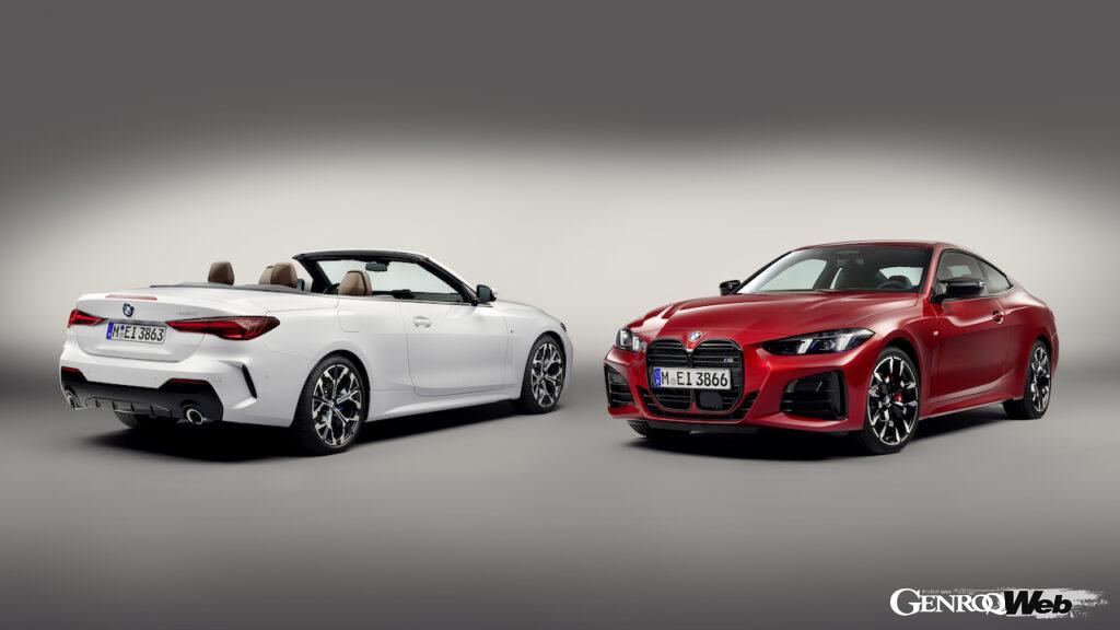特徴的な縦型BMWキドニー・グリルに、薄型LEDヘッドライトが組み合わせられた「BMW 4シリーズ」。今回のフェイスリフトでは、ヘッドライトのLEDライト機構のデザインが変更を受けた。