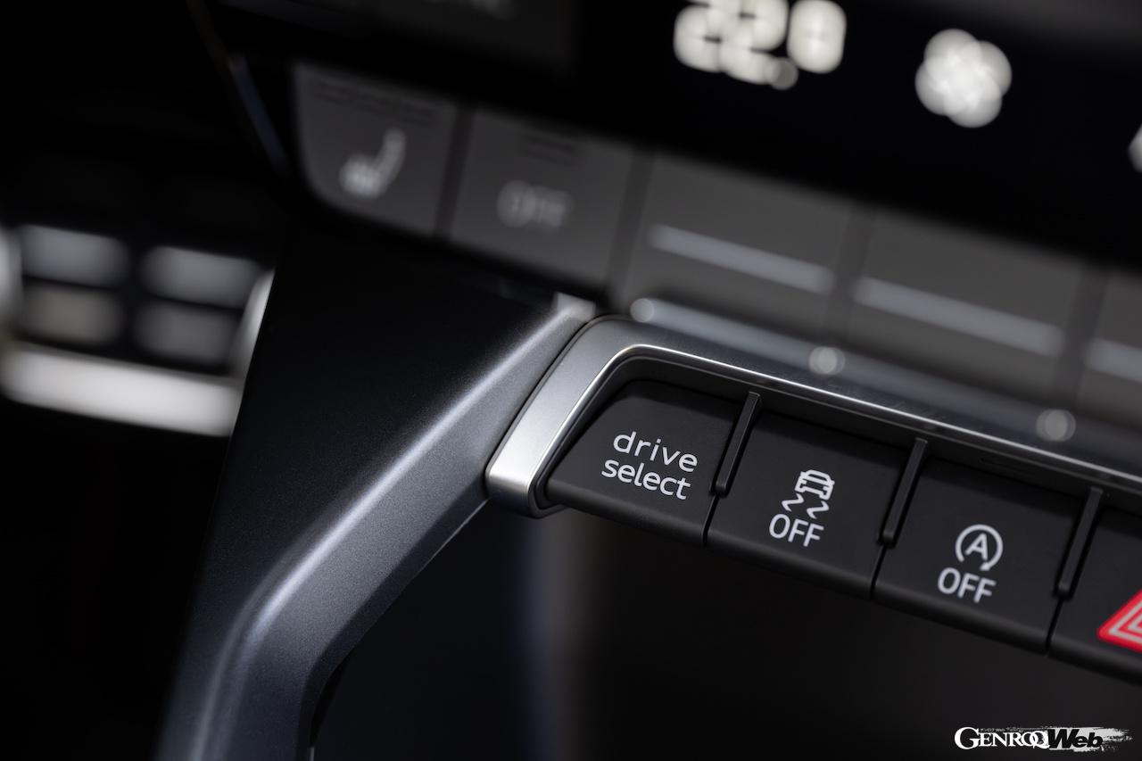 「アウディ S3 スポーツバック」と「S3 サルーン」改良新型に導入された、アウディ・ドライブセレクトの「ダイナミック+」モード。