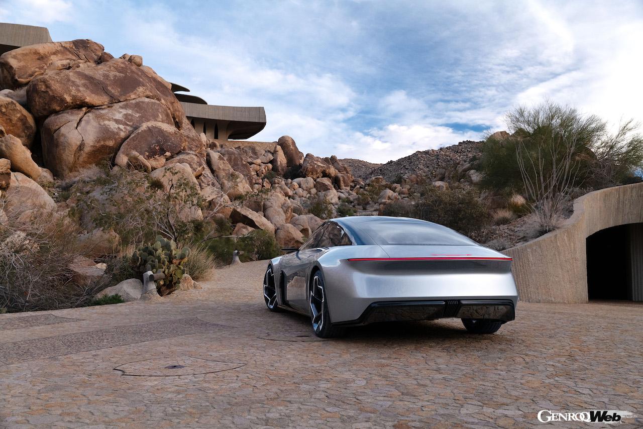 自動運転BEV「クライスラー ハルシオン コンセプト」のエクステリア。