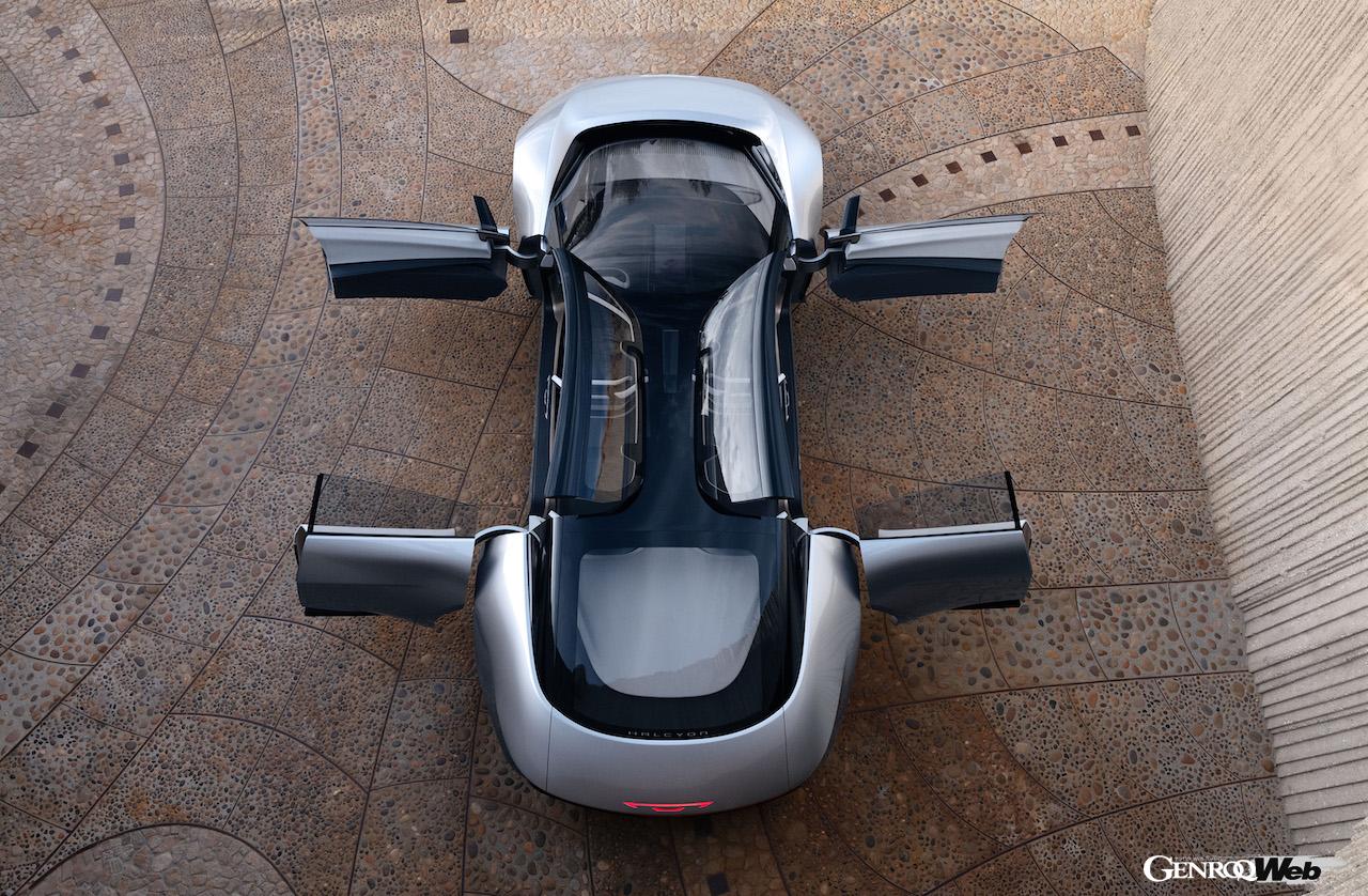 自動運転BEV「クライスラー ハルシオン コンセプト」のエクステリア。