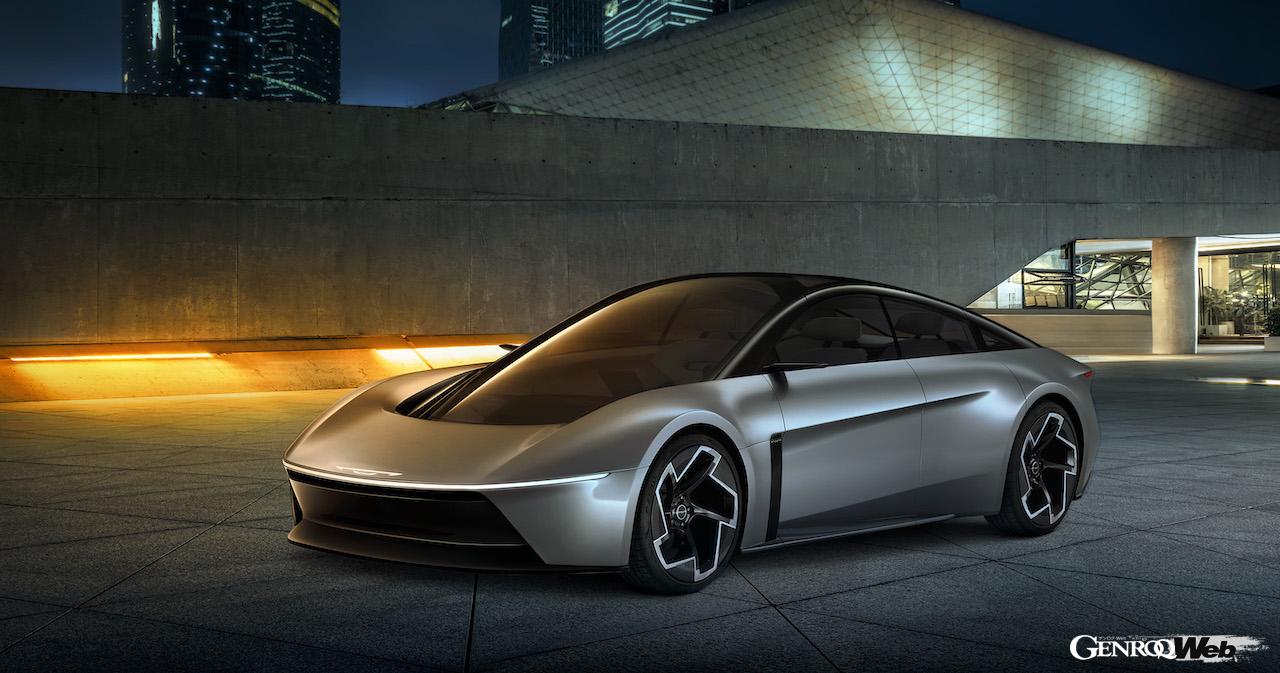 自動運転BEV「クライスラー ハルシオン コンセプト」のエクステリア。