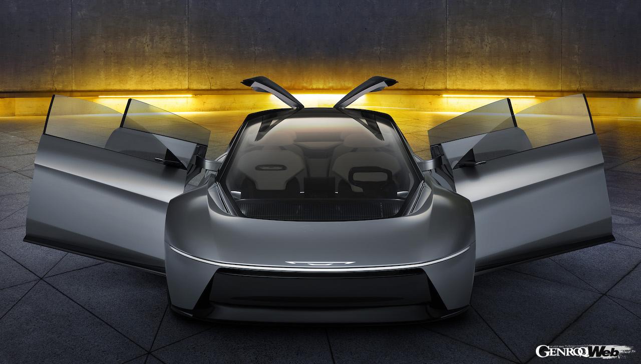 自動運転BEV「クライスラー ハルシオン コンセプト」のエクステリア。