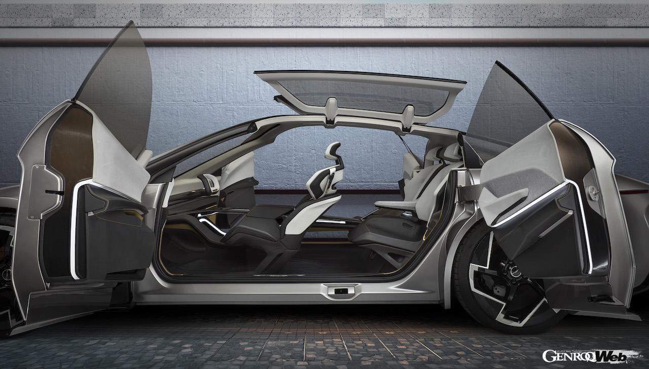 自動運転BEV「クライスラー ハルシオン コンセプト」のインテリア。