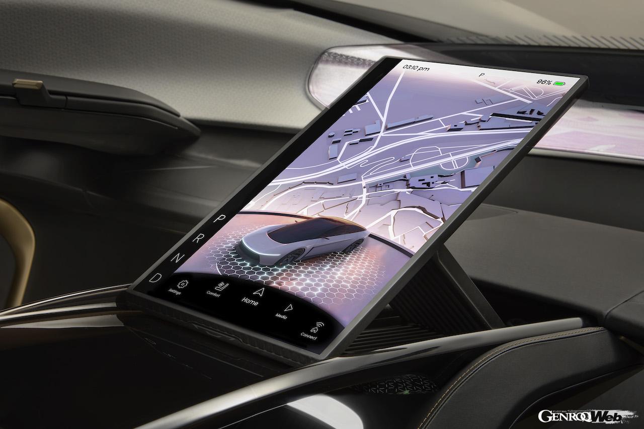 自動運転BEV「クライスラー ハルシオン コンセプト」のインテリア。