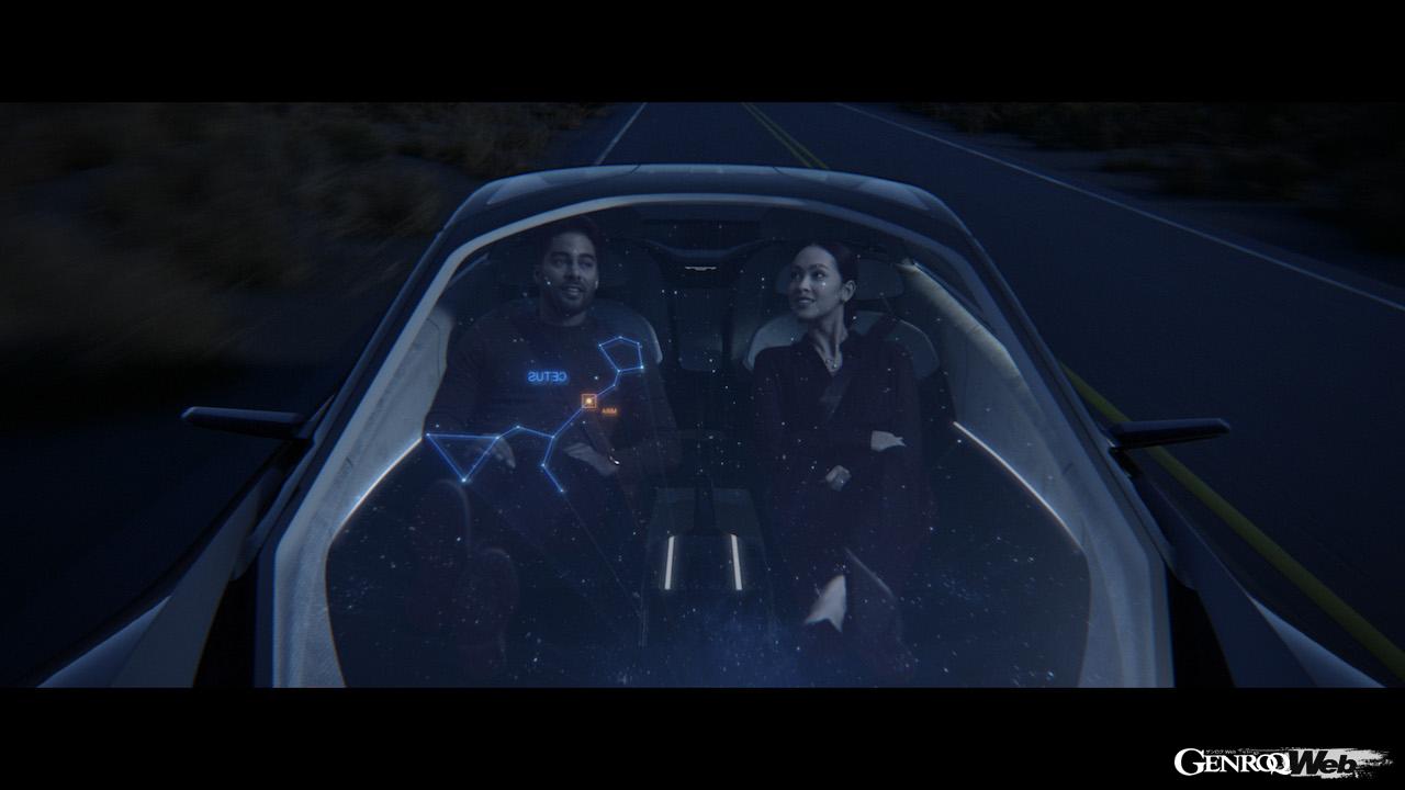 自動運転BEV「クライスラー ハルシオン コンセプト」のインテリア。