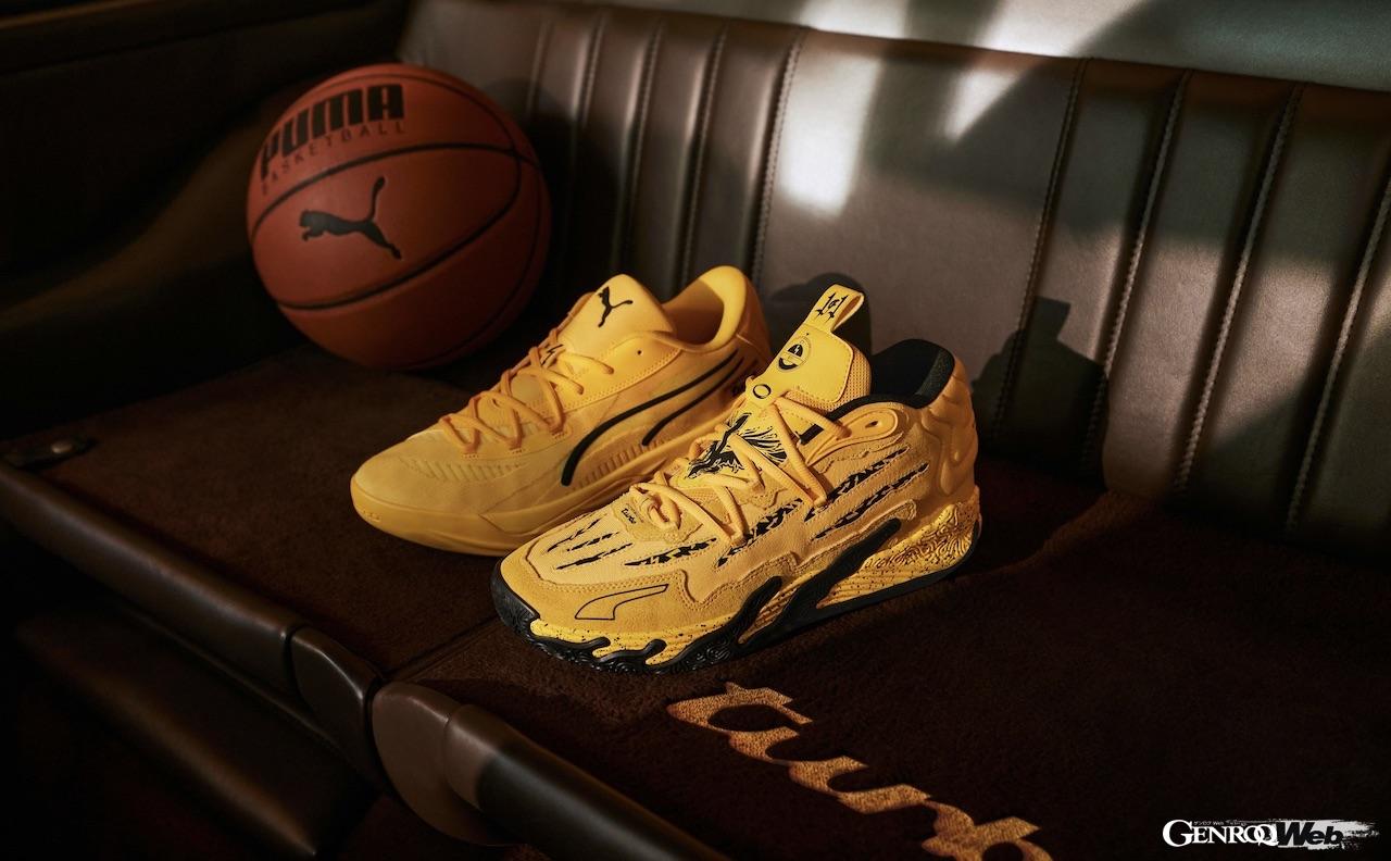 新アイテム「ラメロ・ボール x ポルシェ MB.03」と「プーマ×ポルシェ オールプロ ニトロ」。