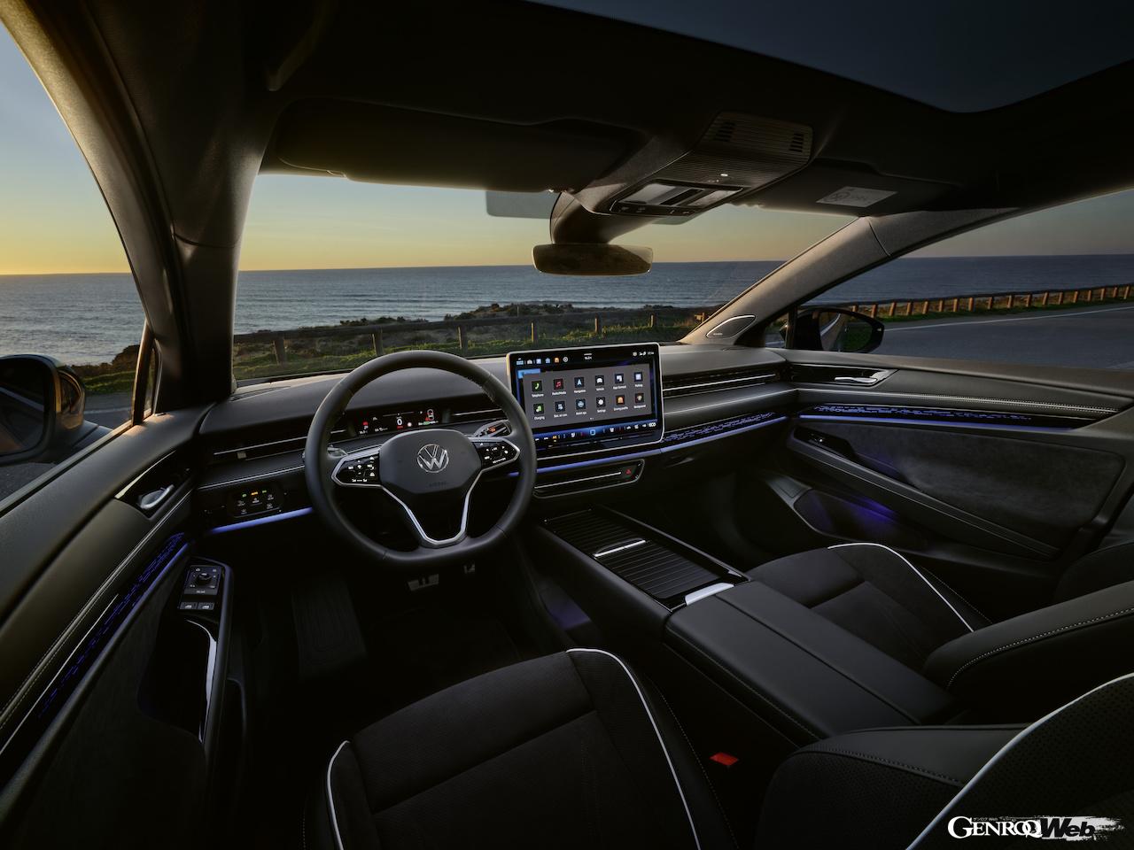 「フォルクスワーゲン ID.7 ツアラー」のインテリア。