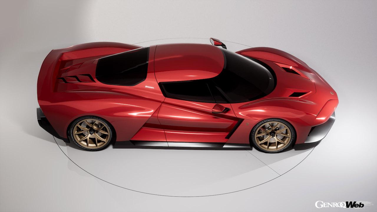 2018年のブランド復活後に発売された「ビッザリーニ 5300GT リバイバル コルサ」に続き、完全なブランニューモデル「ジョット」が発表された。