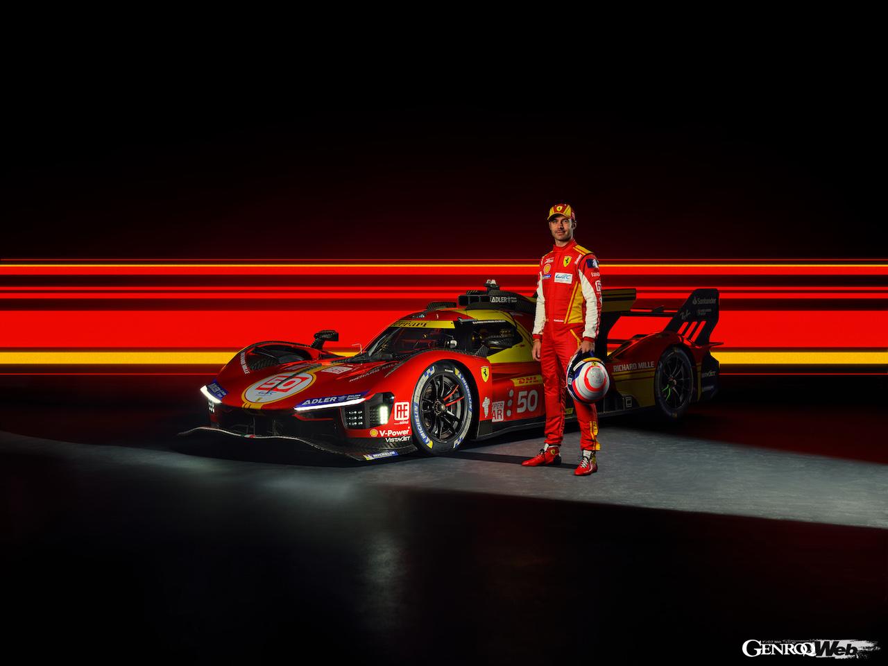 2024年シーズンのWECにおいてフェラーリ 499P 50号車をドライブする、ミゲル・モリーナ。