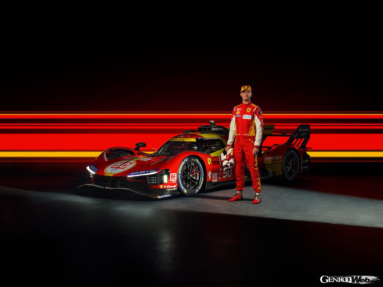 2024年シーズンのWECにおいてフェラーリ 499P 50号車をドライブする、ニクラス・ニールセン。