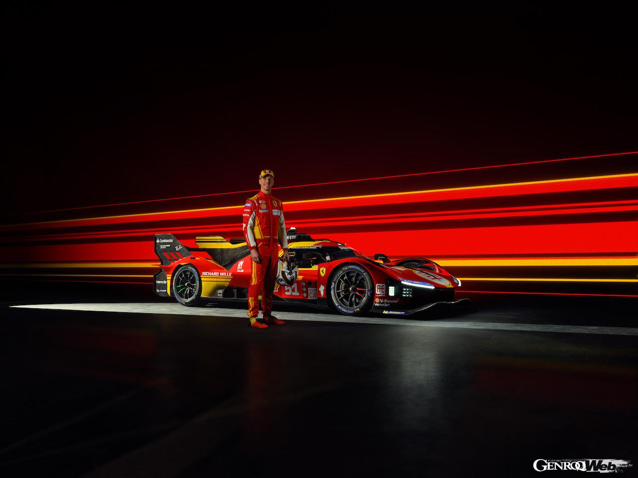 2024年シーズンのWECにおいてフェラーリ 499P 51号車をドライブする、ジェームス・カラド。