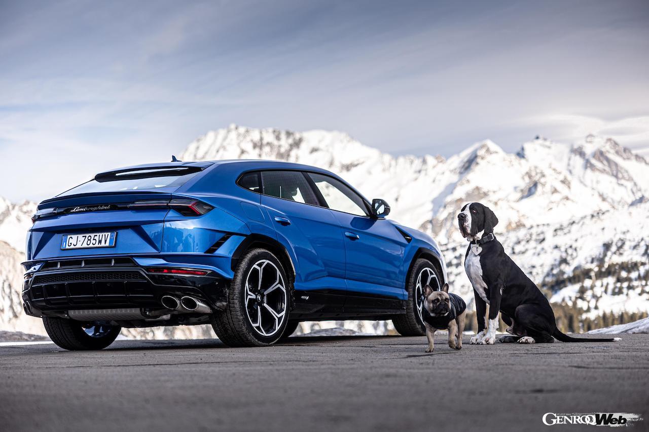 ランボルギーニのウィンターツアーに投入された「ウルス S」。