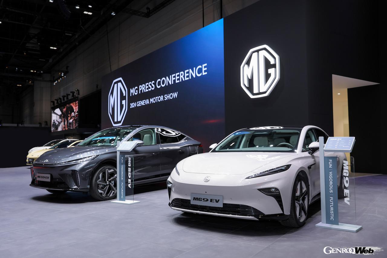 2024年のジュネーブ・モーターショーにおいて、大型ブースを展開したMGモーター。