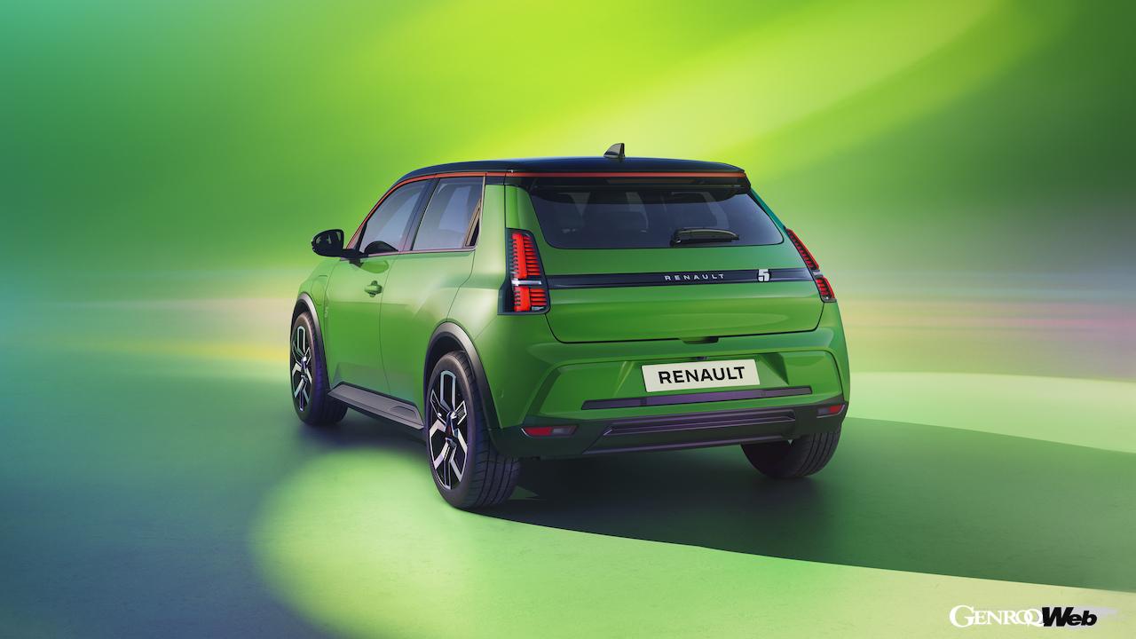 フル電動コンパクト「ルノー 5 E-Tech エレクトリック」のエクステリア。